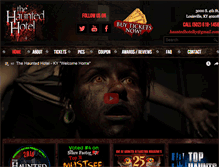 Tablet Screenshot of hauntedhotelky.com